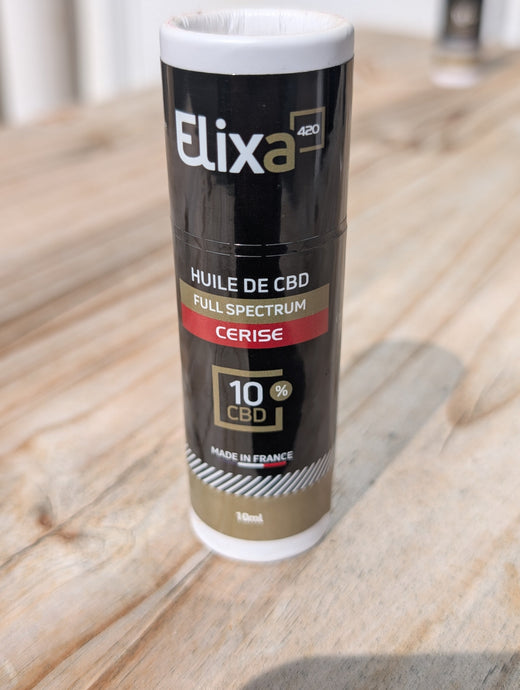 Huile de CBD BIO 10% : Cerise Le Club CBD