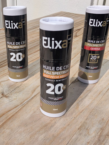 HUILE CBD ELIXA 30% Pêche Abricot Le CBD social club