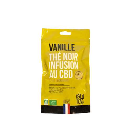 THÉ NOIR VANILLE BIO AU CBD Le CBD social club