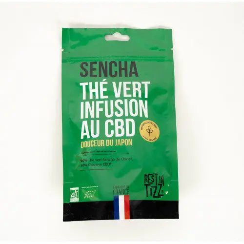 THÉ VERT SENCHA BIO AU CBD Le CBD social club