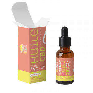 Huile de CBD BIO 10% : CITRON/GINGEMBRE : Essence de joie Le Club CBD